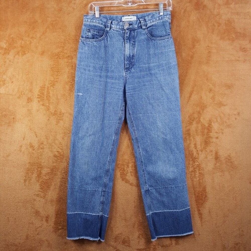 RACHEL COMEY Jeans Womens Size 8 Medium Wash Straight Leg High Waisted Crop